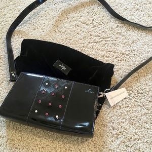Elisir leather bag with Swarovski crystals NWT